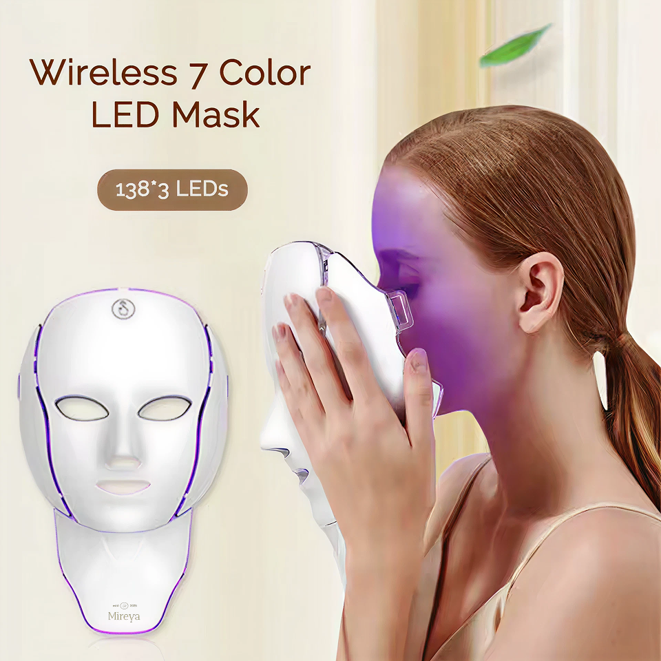 MIREYA™ LED Photon Therapy Face & Neck Massager