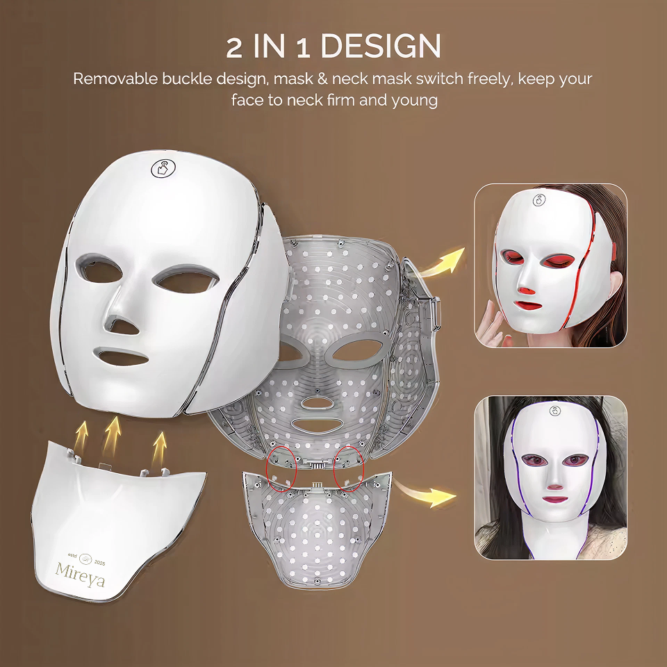 MIREYA™ LED Photon Therapy Face & Neck Massager
