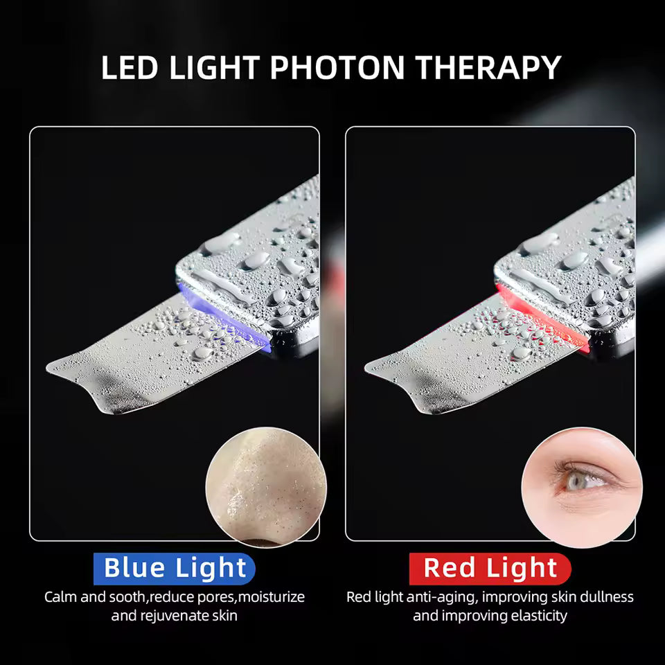 6 in 1 EMS Ultrasonic Skin Scrubber & LED Facial Massager