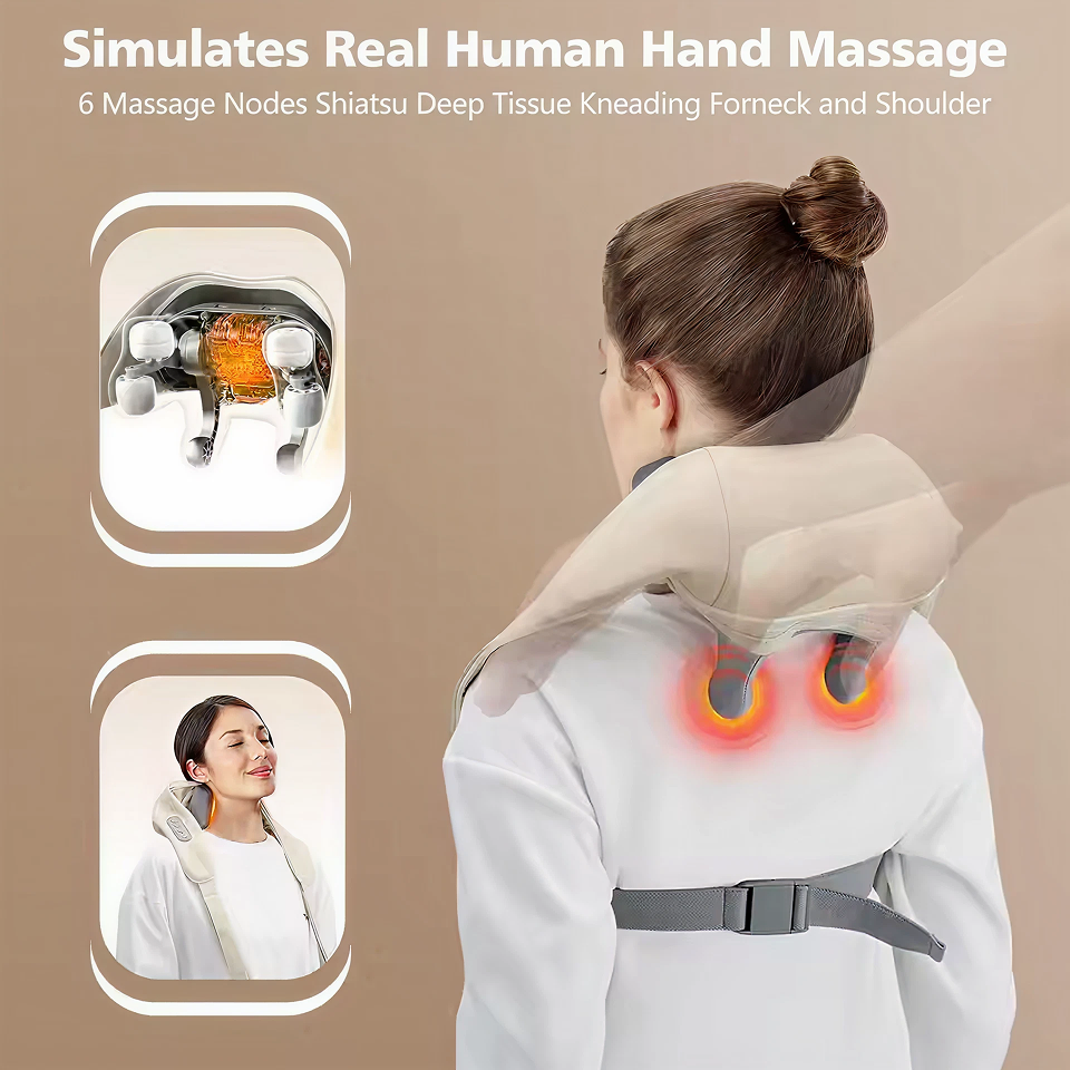 Cordless Shiatsu Neck & Shoulder Massager